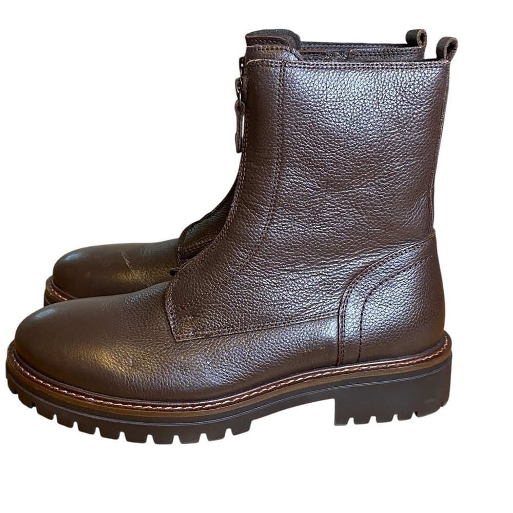 Alberto Torresi Italian Leather Midcalf Side Zip Boots women’s Size 40 or U.S 9 - Picture 2 of 13